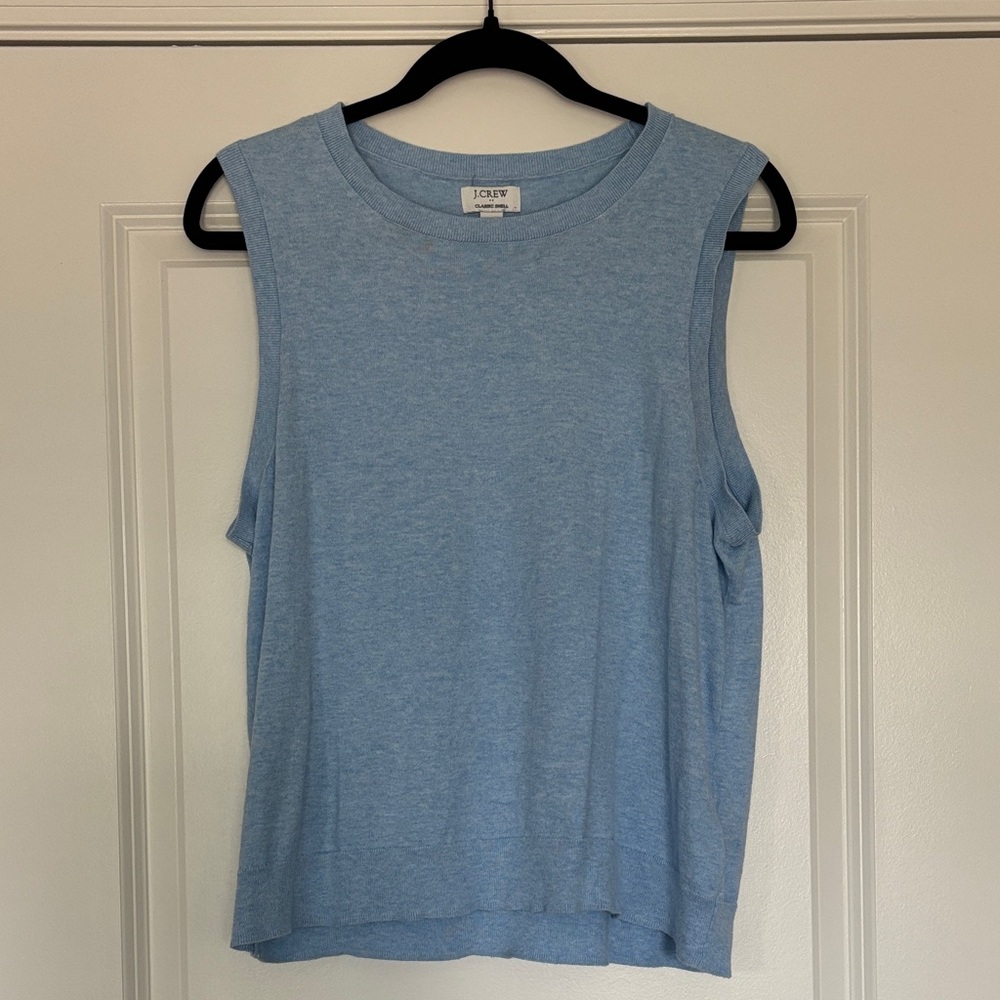 J. Crew Light Blue Muscle Tee
